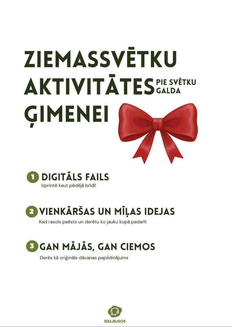 Ziemassvētku aktivitātes IZPRINTĒ PATS!